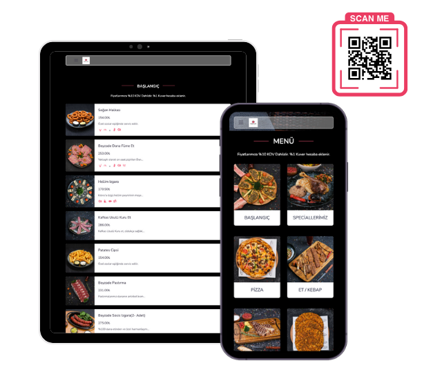 MenuMood Temassız QR Menü Tasarımı